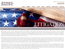 Tablet Screenshot of andrewjoneslaw.com